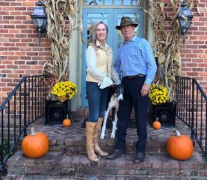 Robin and Eric on their front steps