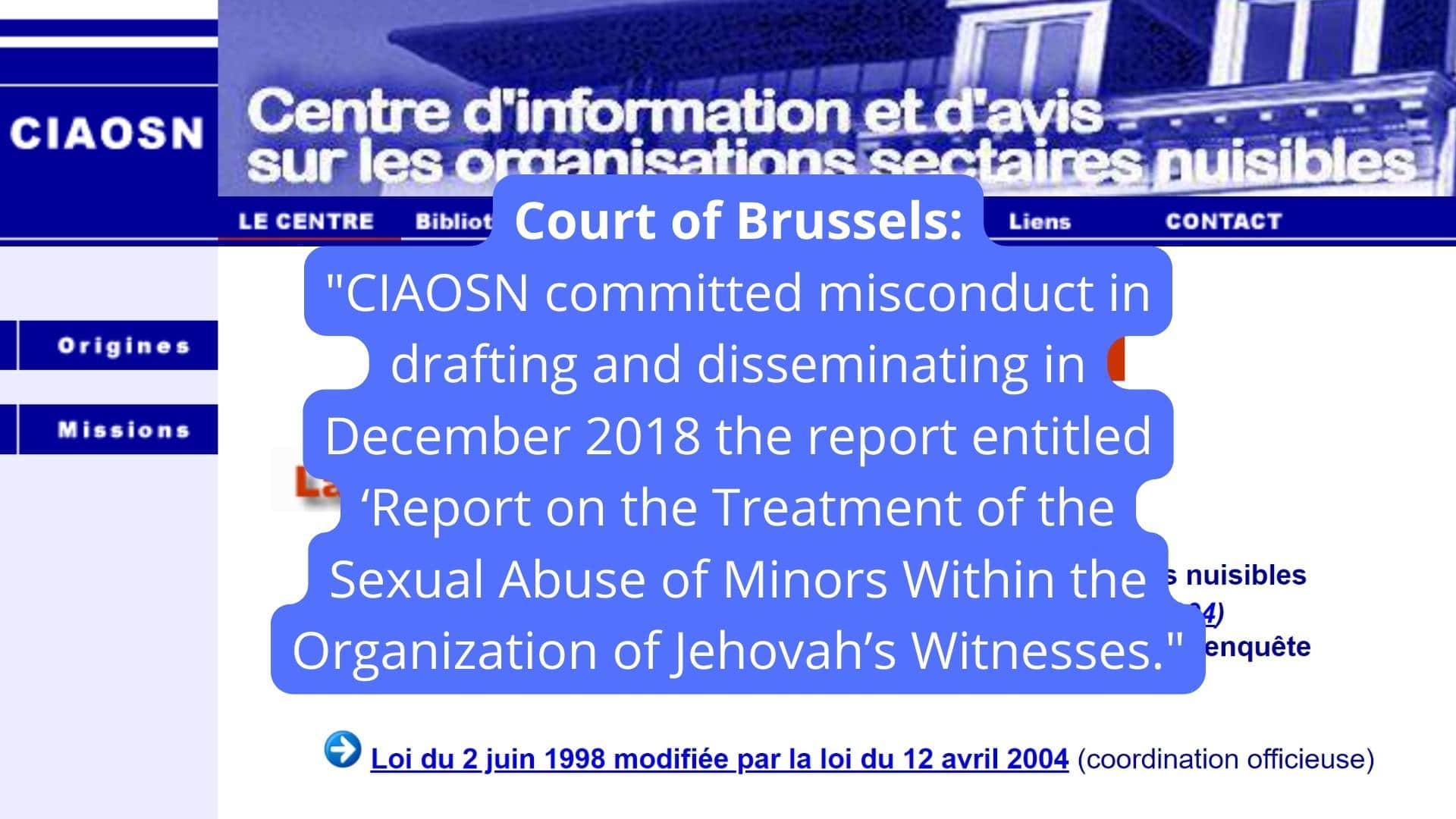 CIAOSN misconduct