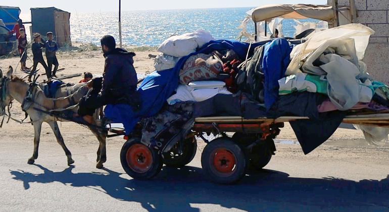 Gaza: 80,000 displaced from Rafah as Israeli bombardment intensifies, say UN aid teams