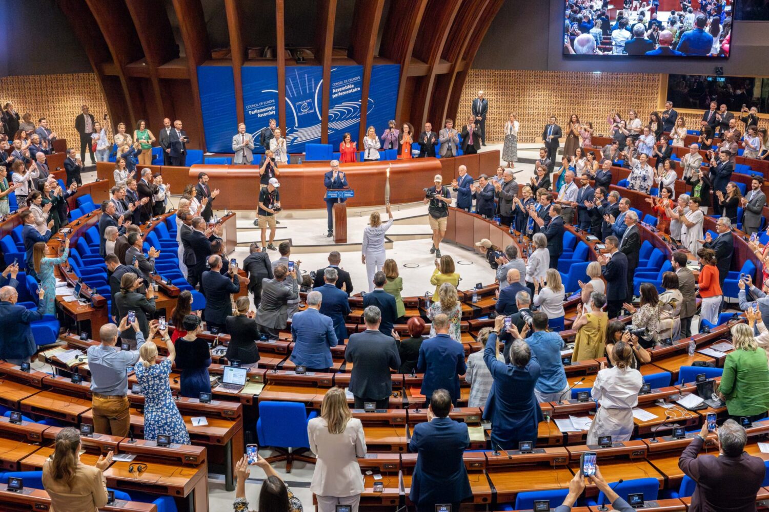 The Olympic Torch at the Council of Europe