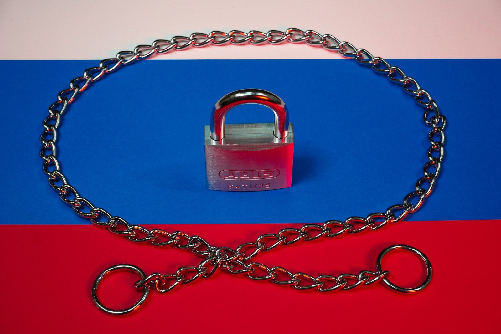 a chain with a padlock attached to it